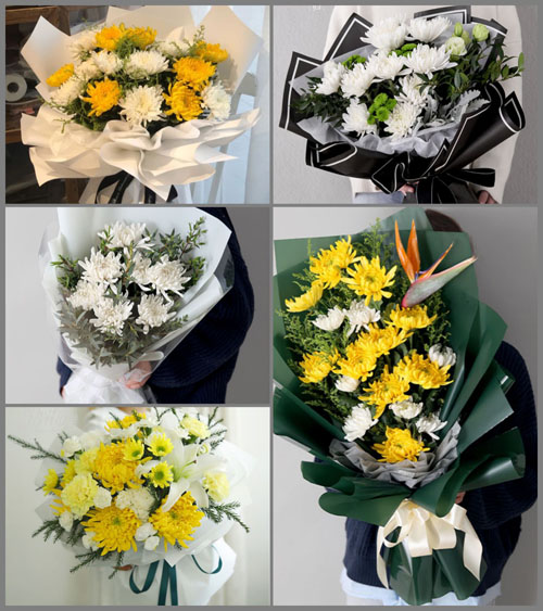 浙江省金华武义县王宅镇李大坑村白事花束代送